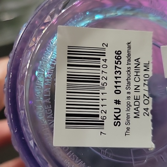 Starbucks tumbler Venti White Unicorn Jeweled 24oz - Picture 2 of 2